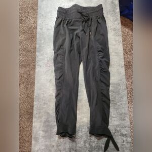 Prana pants with ties at the bottom